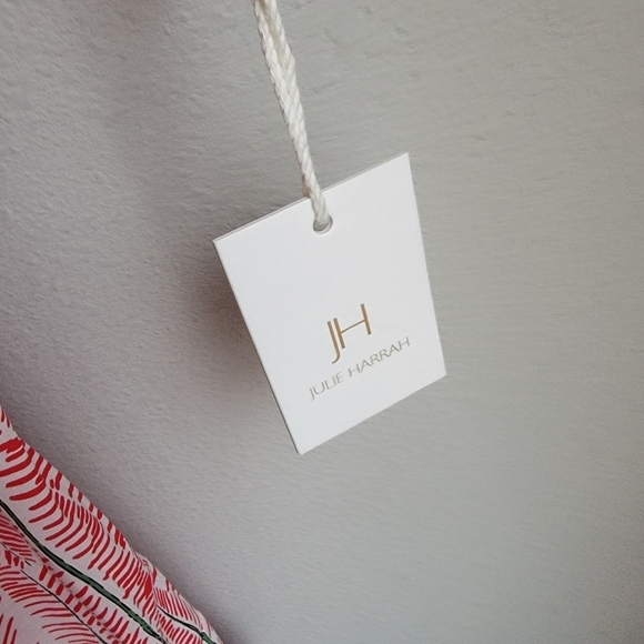 Julie Harrah Isabelle Dress in Red Chevron size M NWT - Picture 5 of 11